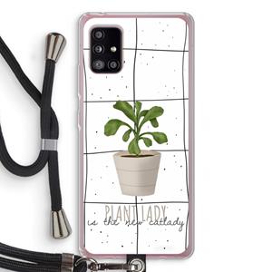 CaseCompany Kamerplant op vensterruit: Samsung Galaxy A51 5G Transparant Hoesje met koord
