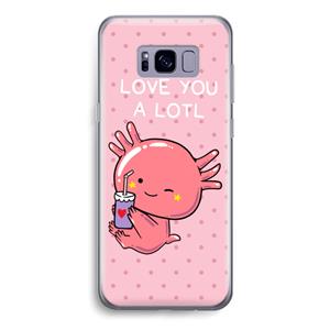 CaseCompany Love You A Lotl: Samsung Galaxy S8 Transparant Hoesje