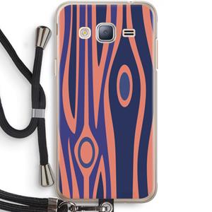 CaseCompany Bast A: Samsung Galaxy J3 (2016) Transparant Hoesje met koord
