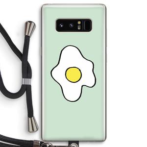 CaseCompany Spiegelei: Samsung Galaxy Note 8 Transparant Hoesje met koord