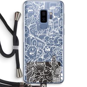 CaseCompany Vexx City #2: Samsung Galaxy S9 Plus Transparant Hoesje met koord
