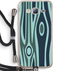 CaseCompany Bast B: Samsung Galaxy J3 (2016) Transparant Hoesje met koord
