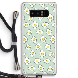 CaseCompany Spiegeleitjes: Samsung Galaxy Note 8 Transparant Hoesje met koord