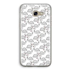 CaseCompany Zwanen: Samsung Galaxy A5 (2017) Transparant Hoesje