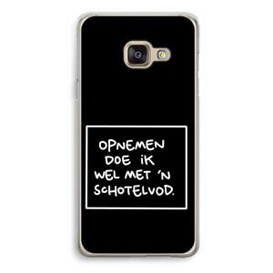 CaseCompany Schotelvod: Samsung Galaxy A3 (2016) Transparant Hoesje