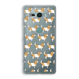 CaseCompany Doggy: Sony Xperia XZ2 Compact Transparant Hoesje