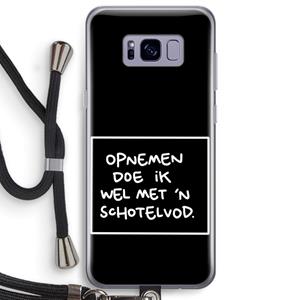 CaseCompany Schotelvod: Samsung Galaxy S8 Plus Transparant Hoesje met koord