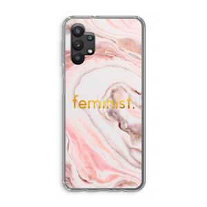 CaseCompany Feminist: Samsung Galaxy A32 5G Transparant Hoesje