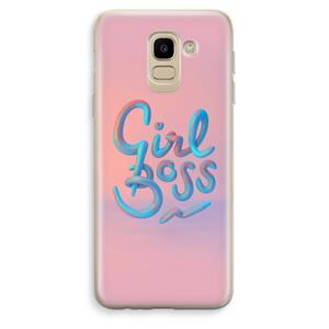 CaseCompany Girl boss: Samsung Galaxy J6 (2018) Transparant Hoesje