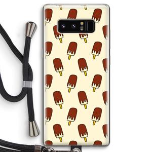 CaseCompany Yummy: Samsung Galaxy Note 8 Transparant Hoesje met koord