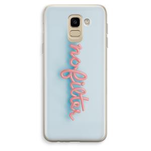 CaseCompany nofilter: Samsung Galaxy J6 (2018) Transparant Hoesje