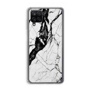 CaseCompany Witte marmer 2: Samsung Galaxy A12 Transparant Hoesje