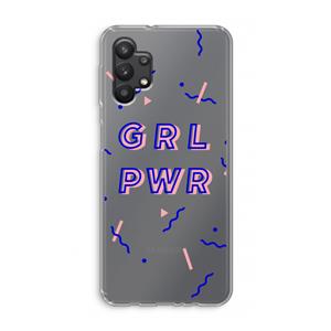 CaseCompany GRL PWR: Samsung Galaxy A32 5G Transparant Hoesje