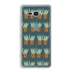 CaseCompany Sansevieria: Sony Xperia XZ2 Compact Transparant Hoesje