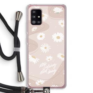 CaseCompany Daydreaming becomes reality: Samsung Galaxy A51 5G Transparant Hoesje met koord