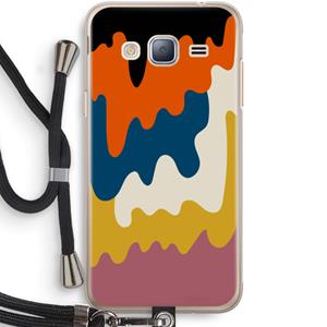 CaseCompany Baar A: Samsung Galaxy J3 (2016) Transparant Hoesje met koord