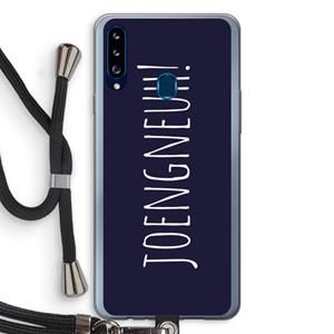 CaseCompany Joengneuh!: Samsung Galaxy A20s Transparant Hoesje met koord