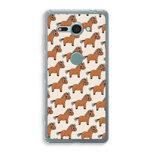 CaseCompany Pony: Sony Xperia XZ2 Compact Transparant Hoesje