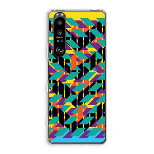 CaseCompany Skew Bee 1: Sony Xperia 1 III Transparant Hoesje