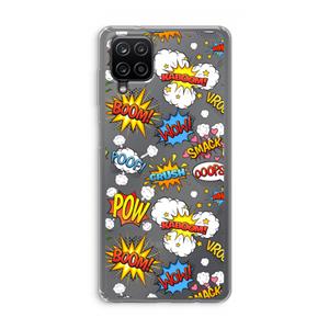CaseCompany Pow Smack: Samsung Galaxy A12 Transparant Hoesje