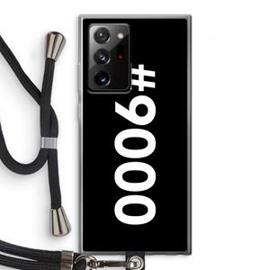 CaseCompany 9000: Samsung Galaxy Note 20 Ultra / Note 20 Ultra 5G Transparant Hoesje met koord