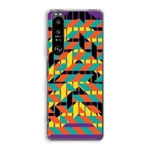 CaseCompany Skew Bee 2: Sony Xperia 1 III Transparant Hoesje