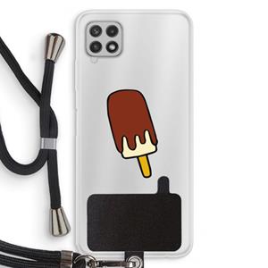 CaseCompany Frisco: Samsung Galaxy A22 4G Transparant Hoesje met koord