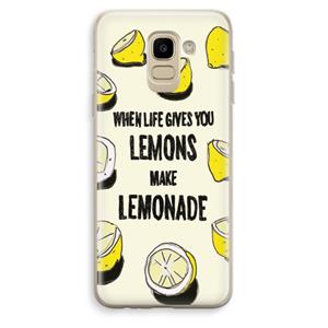 CaseCompany Lemonade: Samsung Galaxy J6 (2018) Transparant Hoesje
