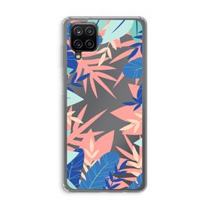 CaseCompany Tropisch: Samsung Galaxy A12 Transparant Hoesje