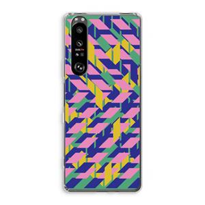 CaseCompany Skew Blush 1: Sony Xperia 1 III Transparant Hoesje