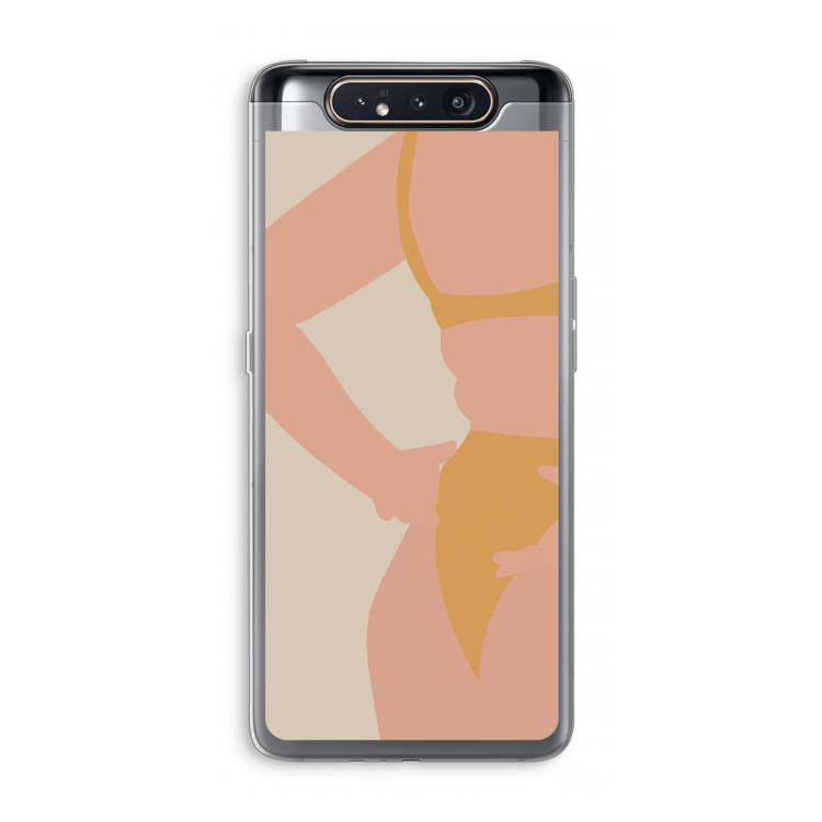 CaseCompany Bikini body: Samsung Galaxy A80 Transparant Hoesje