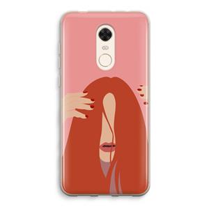 CaseCompany Woke up like this: Xiaomi Redmi 5 Transparant Hoesje