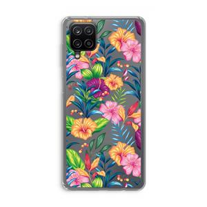 CaseCompany Tropisch 2: Samsung Galaxy A12 Transparant Hoesje