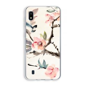CaseCompany Japanse bloemen: Samsung Galaxy A10 Transparant Hoesje