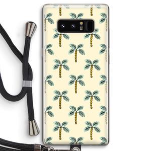 CaseCompany Paradise: Samsung Galaxy Note 8 Transparant Hoesje met koord