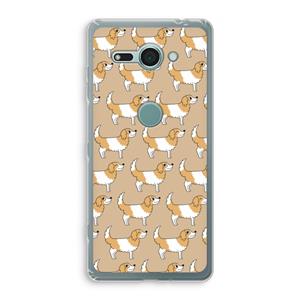 CaseCompany Doggy: Sony Xperia XZ2 Compact Transparant Hoesje