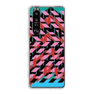 CaseCompany Skew Blush 2: Sony Xperia 1 III Transparant Hoesje