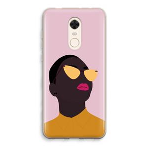 CaseCompany Yellow glasses: Xiaomi Redmi 5 Transparant Hoesje