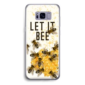 CaseCompany Let it bee: Samsung Galaxy S8 Transparant Hoesje