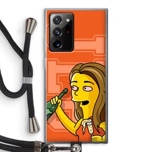 CaseCompany Jamie Lee Simpson: Samsung Galaxy Note 20 Ultra / Note 20 Ultra 5G Transparant Hoesje met koord