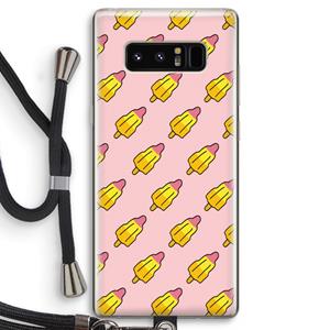 CaseCompany Waterijsjes: Samsung Galaxy Note 8 Transparant Hoesje met koord