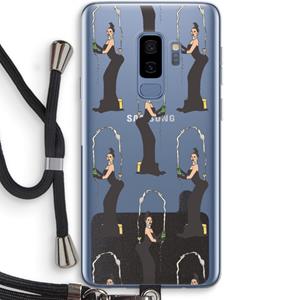 CaseCompany Pop Some Kim: Samsung Galaxy S9 Plus Transparant Hoesje met koord