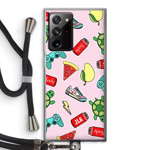 CaseCompany Things Jamie Loves: Samsung Galaxy Note 20 Ultra / Note 20 Ultra 5G Transparant Hoesje met koord