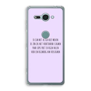 CaseCompany Regenboog: Sony Xperia XZ2 Compact Transparant Hoesje