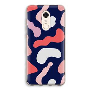 CaseCompany Memphis Shapes Pink: Xiaomi Redmi 5 Transparant Hoesje