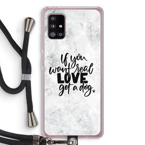 CaseCompany Partner in crime: Samsung Galaxy A51 5G Transparant Hoesje met koord