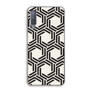 CaseCompany Geometrisch patroon: Samsung Galaxy A7 (2018) Transparant Hoesje