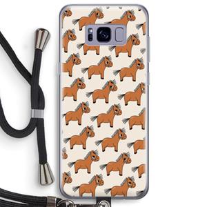 CaseCompany Pony: Samsung Galaxy S8 Plus Transparant Hoesje met koord