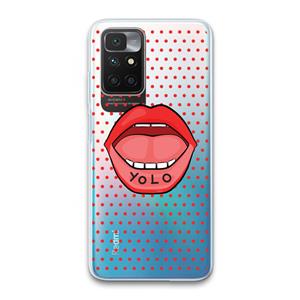CaseCompany Yolo Denise: Xiaomi Redmi 10 Transparant Hoesje