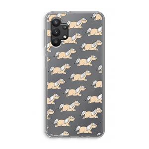 CaseCompany Ponys: Samsung Galaxy A32 5G Transparant Hoesje